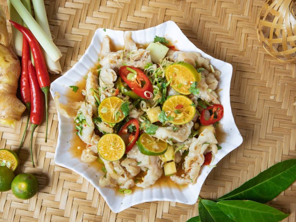  chân gà sả tắc