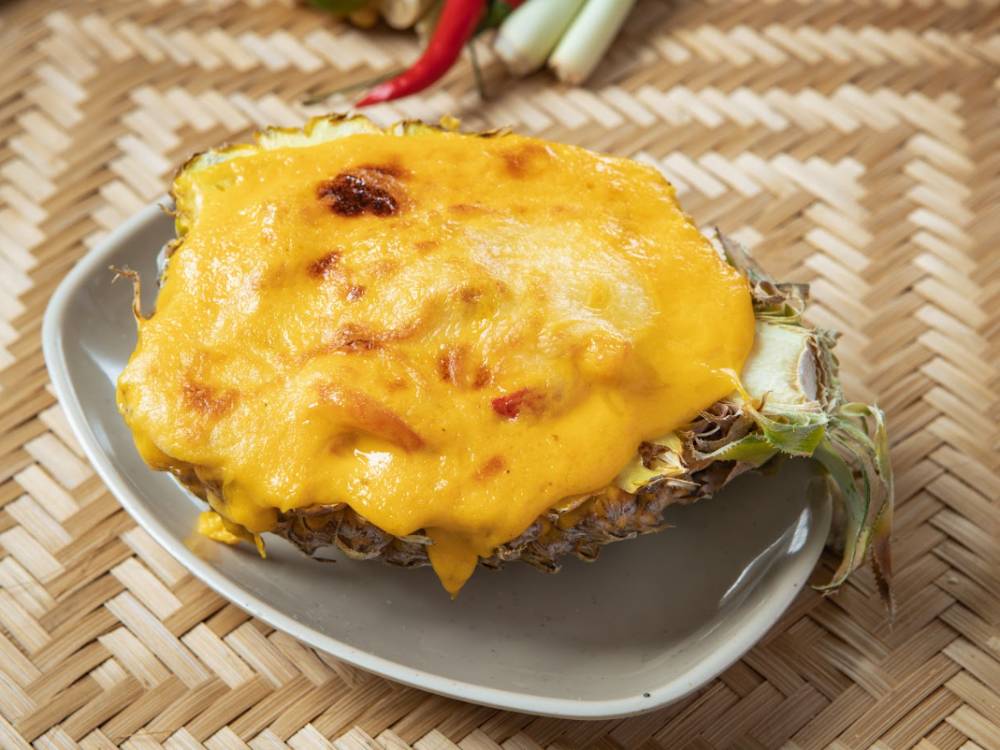Tôm sốt phô mai dứa bỏ lò