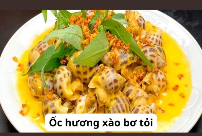 Ốc hương xào bơ tỏi