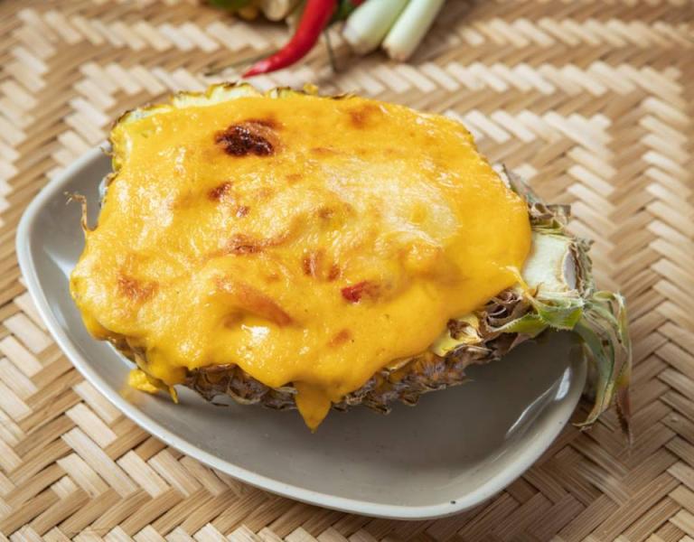Tôm sốt phô mai dứa bỏ lò